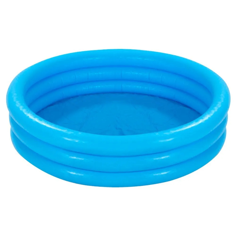 Intex Crystal Blue Three Ring Inflatable Paddling Pool 147 x 33cm