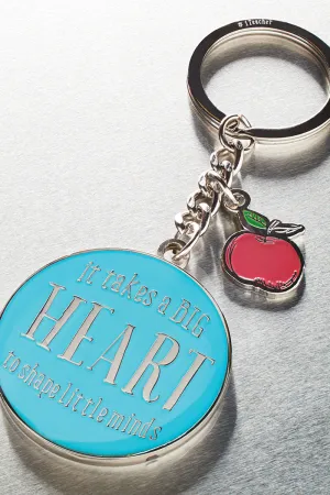 It Takes A Big Heart Teacher Keyring in Gift Tin