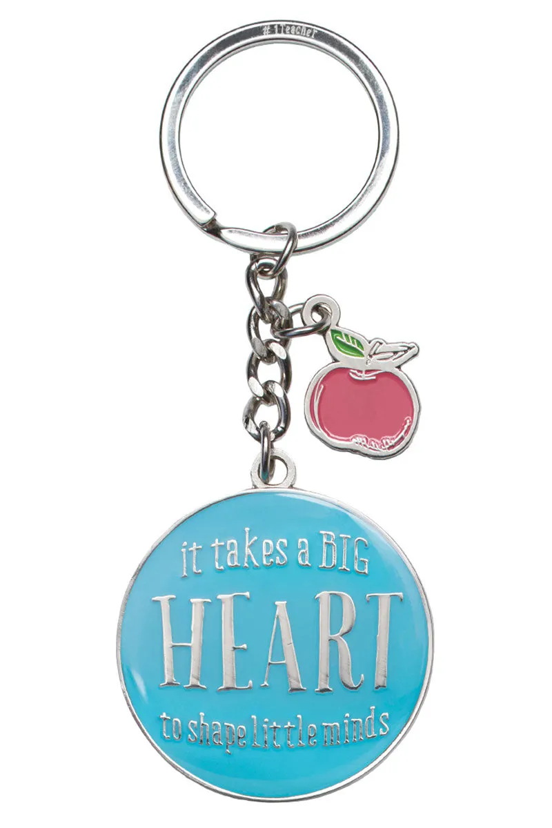 It Takes A Big Heart Teacher Keyring in Gift Tin