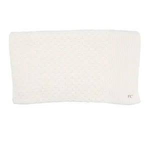 Ivory Textured blanket by Carmina