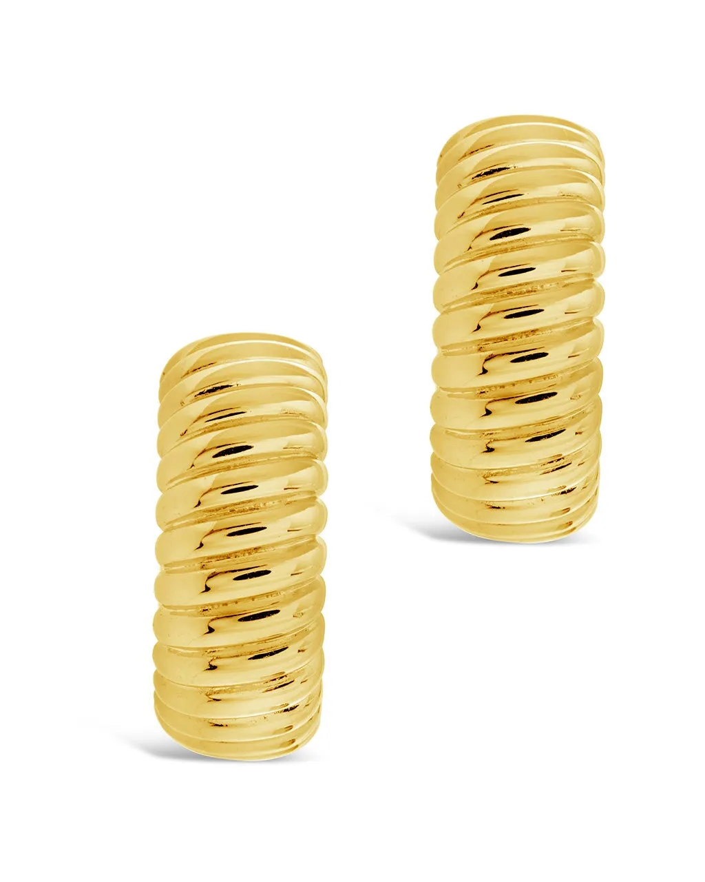 Jamie Textured Hoop Earrings