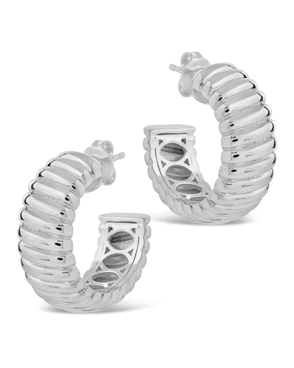 Jamie Textured Hoop Earrings