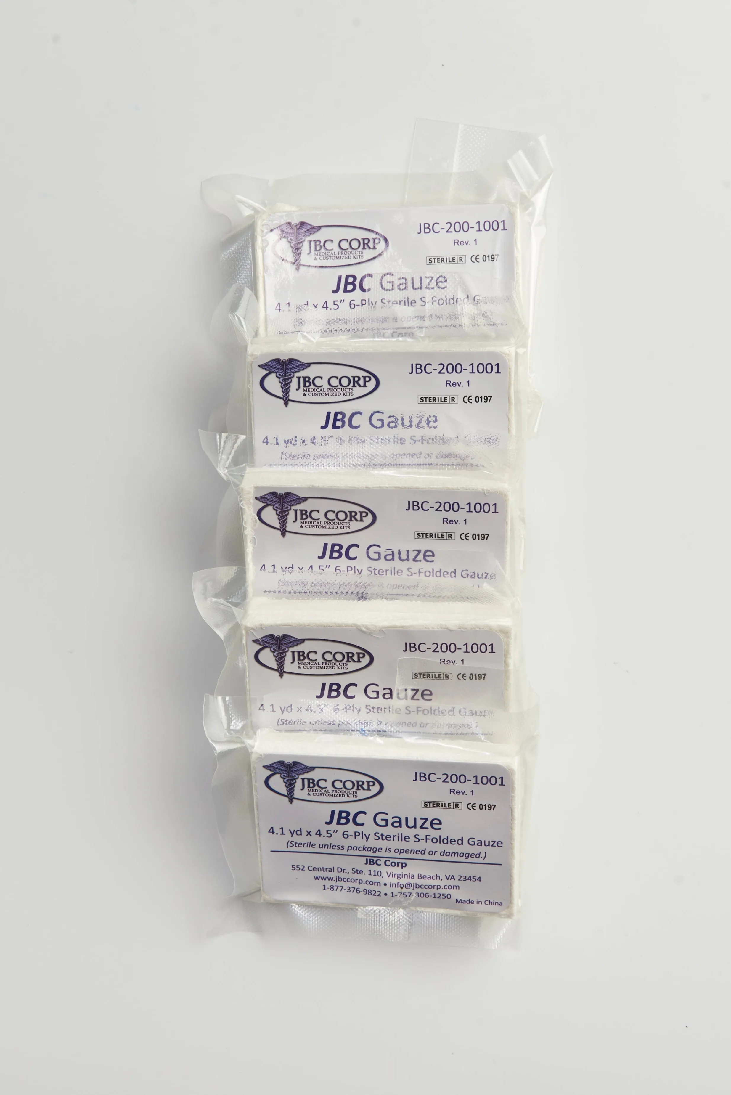 JBC Compressed Gauze (5-Pack)