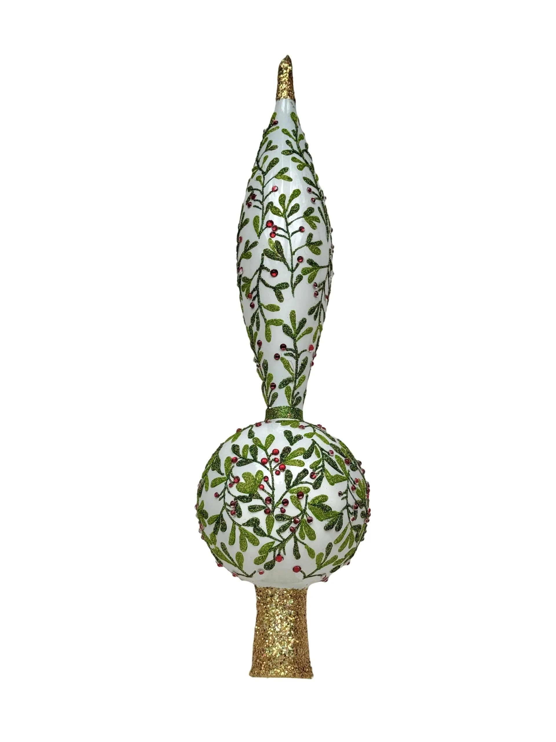 JingleNog Holly Topped Tree Topper