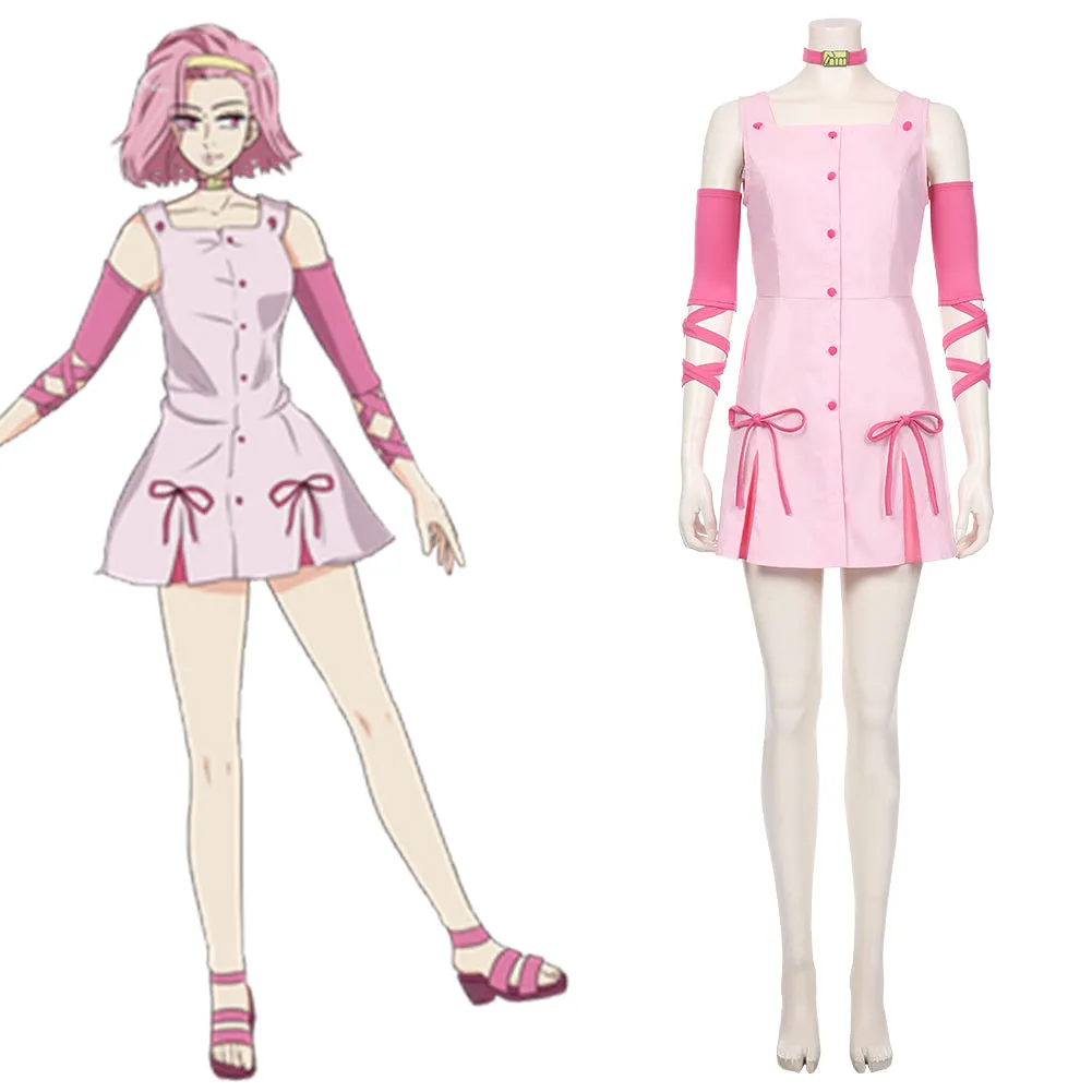 JoJo‘s Bizarre Adventure Sugimoto Reimi Women Dress Outfit Cosplay Costume Halloween Carnival Costume