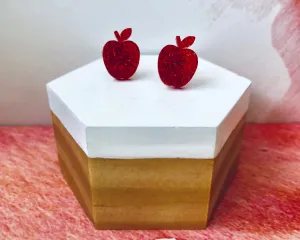 'Juicy Apples' Mini Stud Earrings