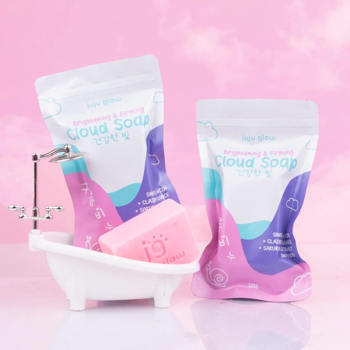 Juju Glow Brightening & Firming Cloud Soap 135g