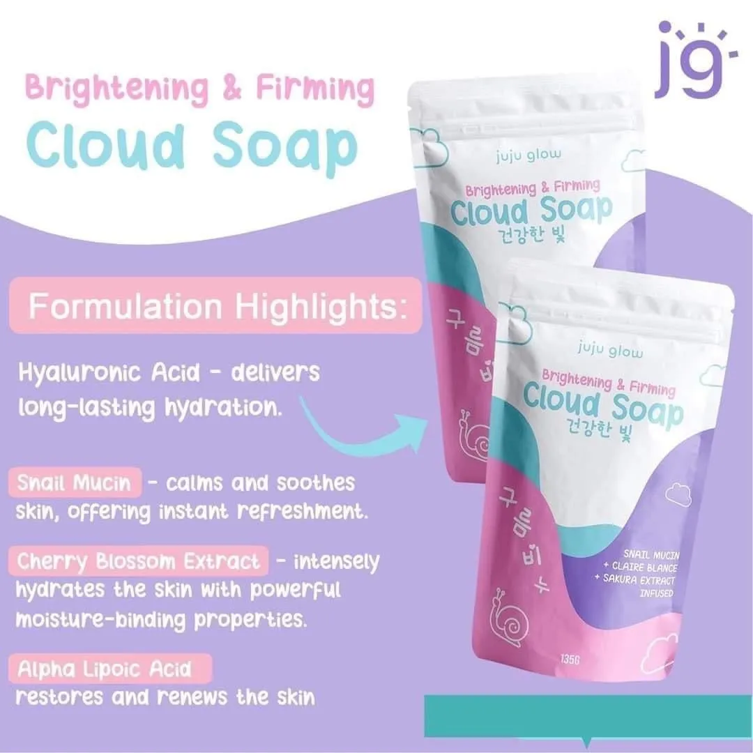 Juju Glow Brightening & Firming Cloud Soap 135g