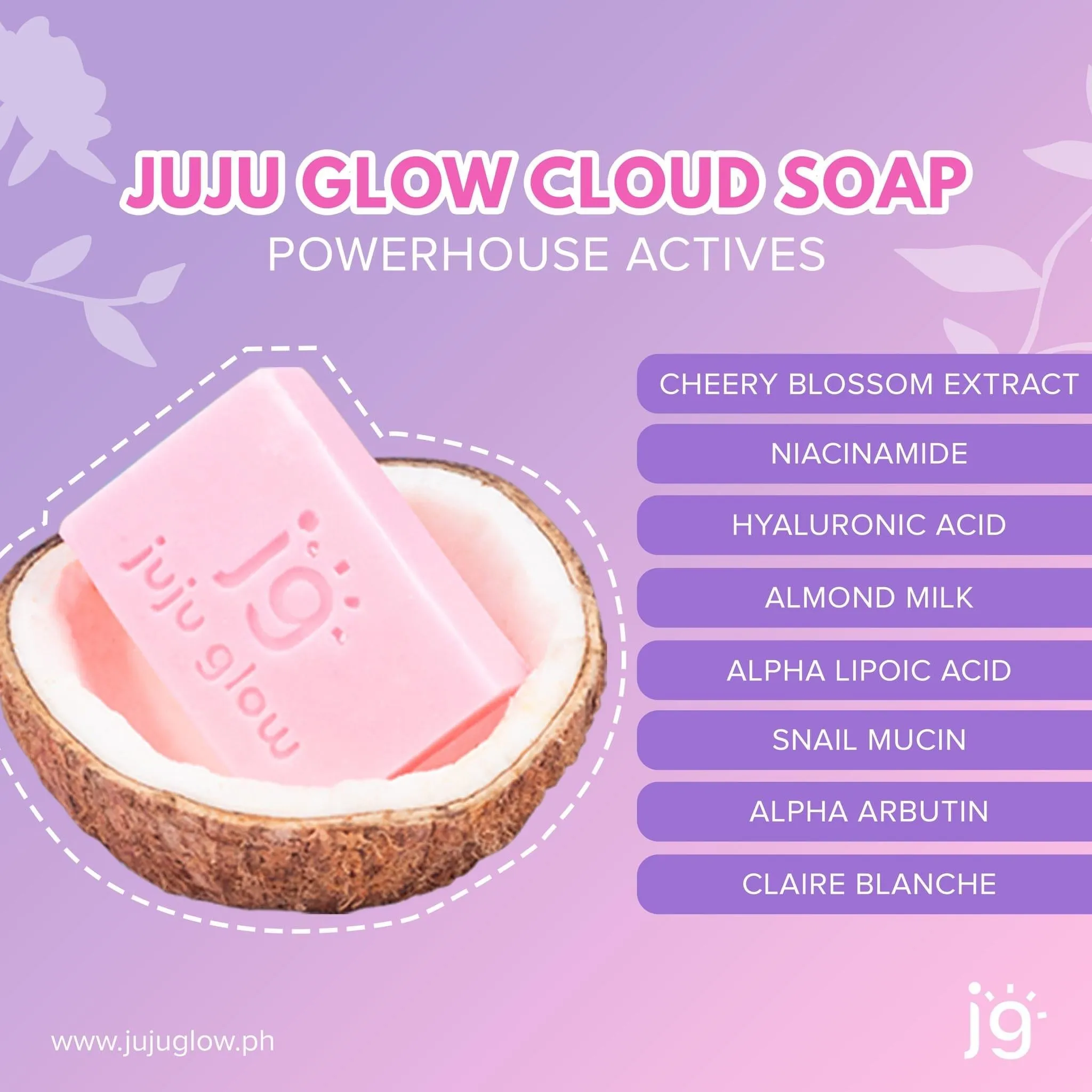 Juju Glow Brightening & Firming Cloud Soap 135g