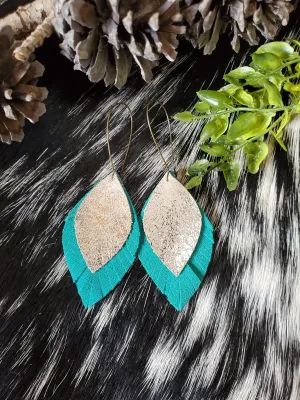 Kara Layered Suede Earrings (more colors)