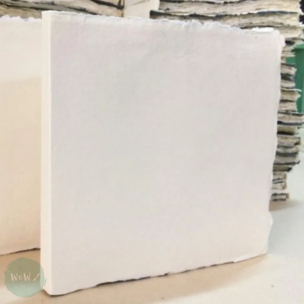 Khadi 100% cotton handmade Artists’ paper - PAPER BACK sketch book - 150gsm - 20 x 20 cm