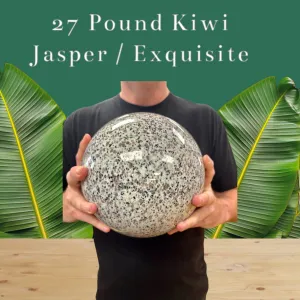 Kiwi Jasper Sphere - Massive - 27 Pounds - Exquisite