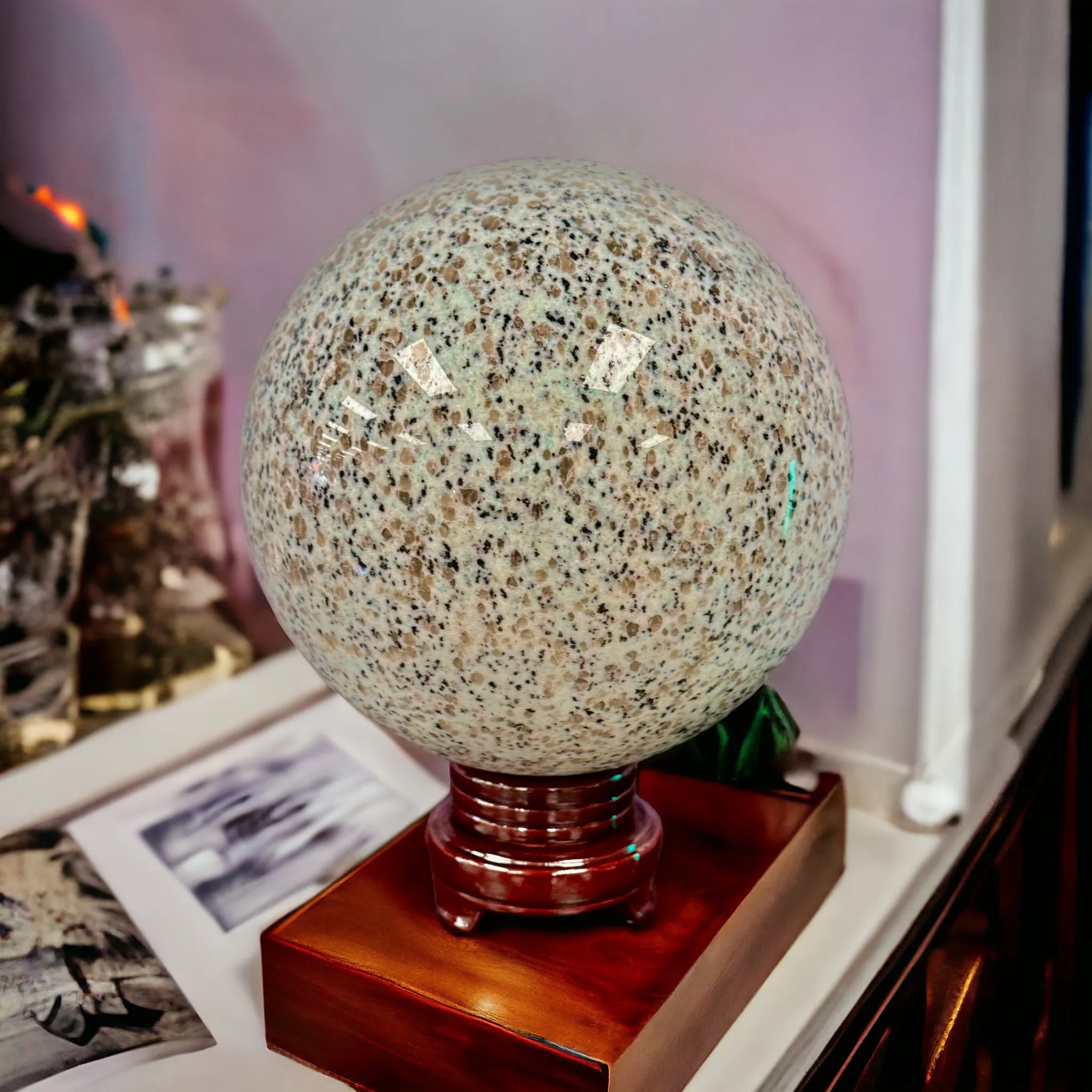 Kiwi Jasper Sphere - Massive - 27 Pounds - Exquisite