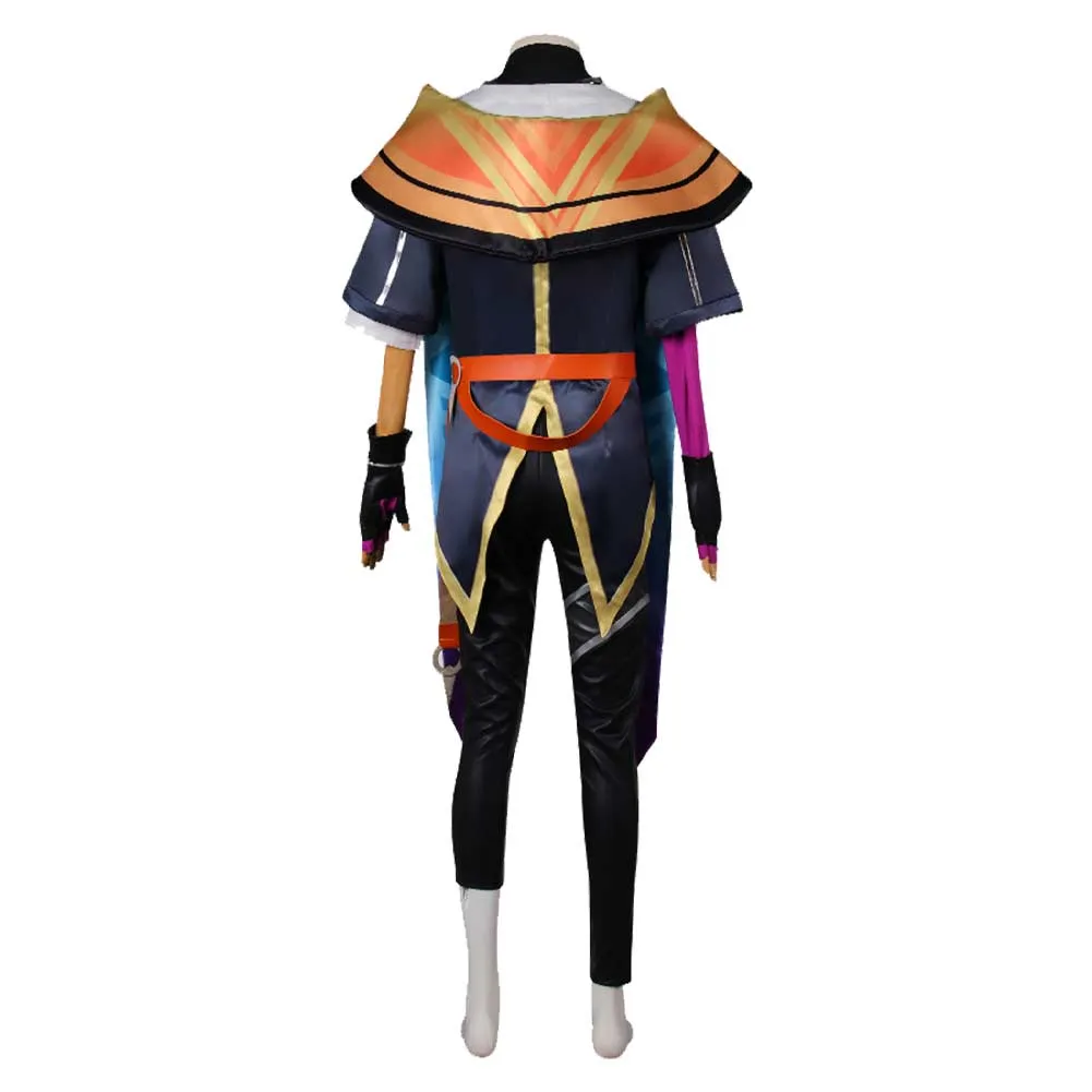 League Of Legends Aphelios Cosplay Costume Purple Outfits Halloween Carnival Suit