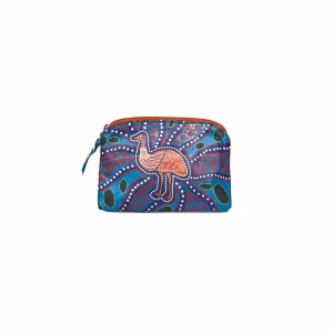 Leather Purse Rectangle Emu Egg Hunting Time