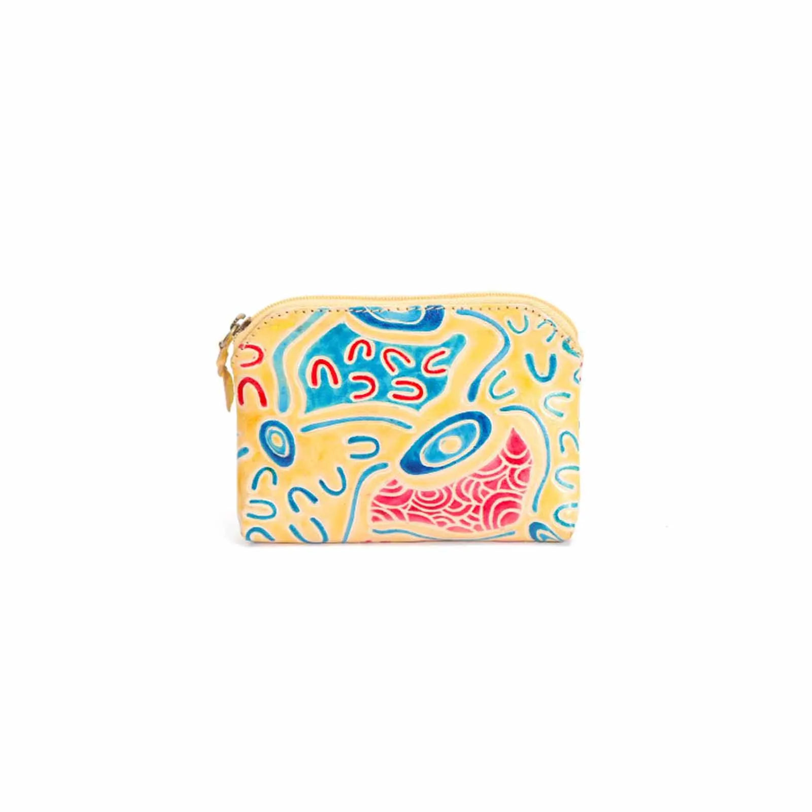 Leather Purse Rectangle People And Country