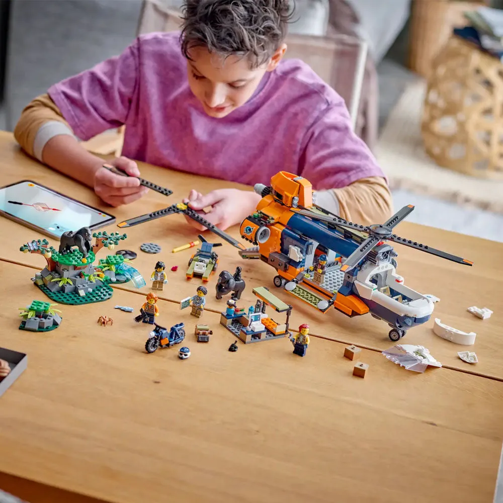 LEGO City Jungle Explorer Helicopter at Base Camp - 60437