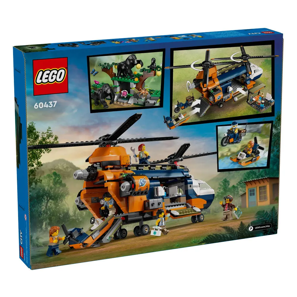 LEGO City Jungle Explorer Helicopter at Base Camp - 60437