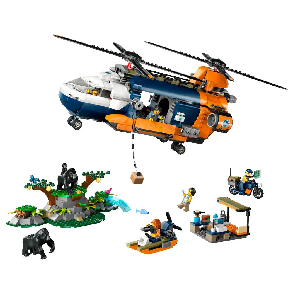 LEGO City Jungle Explorer Helicopter at Base Camp - 60437