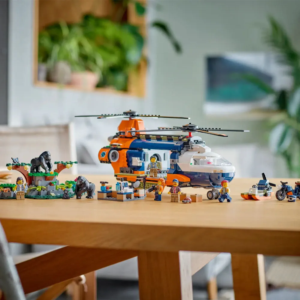 LEGO City Jungle Explorer Helicopter at Base Camp - 60437