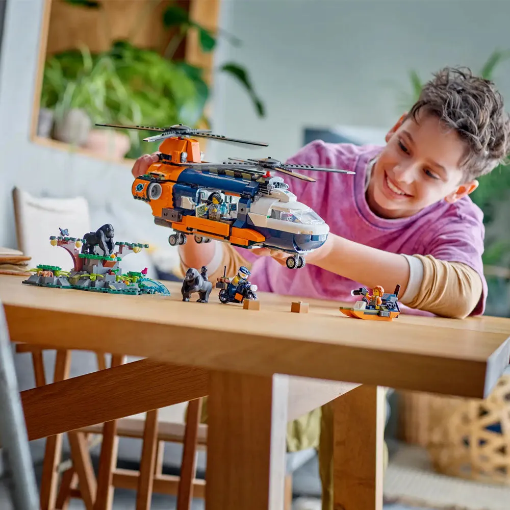 LEGO City Jungle Explorer Helicopter at Base Camp - 60437