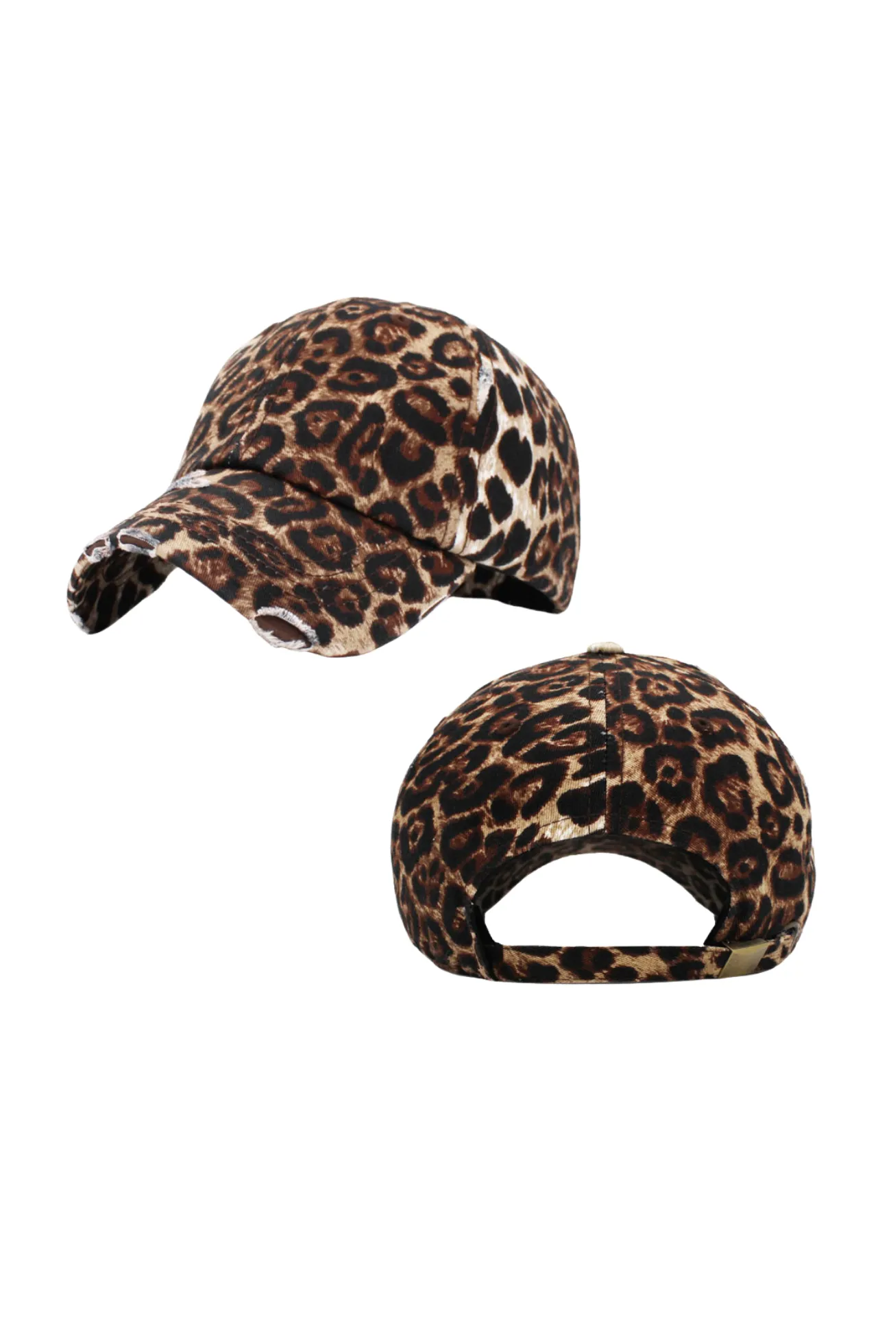 Leopard Patterned Vintage Baseball Cap