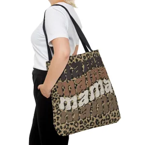 Leopard Print Mama Mama Mama Mama Large Tote Bag - Trendy Animal Patterned Fashion Accessory