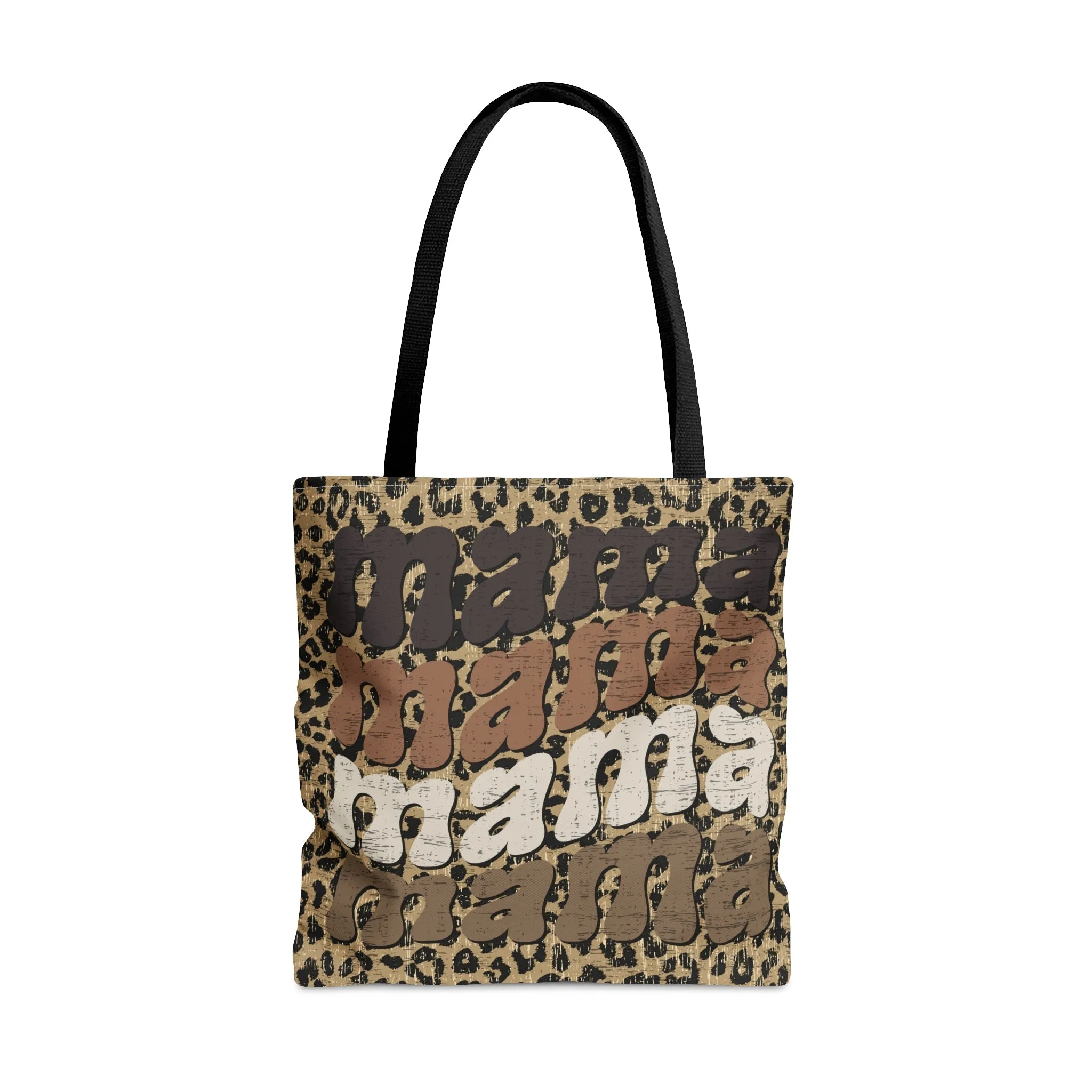 Leopard Print Mama Mama Mama Mama Large Tote Bag - Trendy Animal Patterned Fashion Accessory