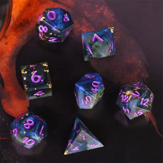 Level Up Handmade Dice | Galaxy | Purple