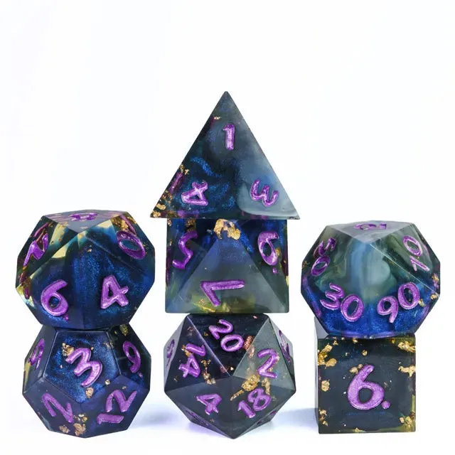 Level Up Handmade Dice | Galaxy | Purple