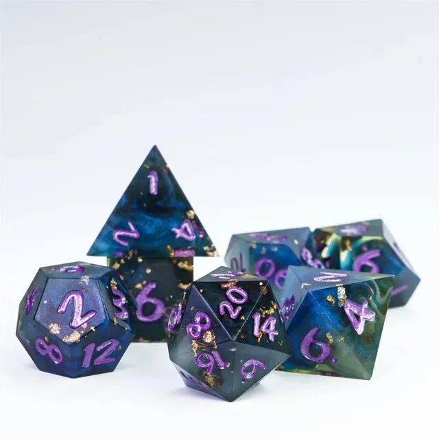 Level Up Handmade Dice | Galaxy | Purple