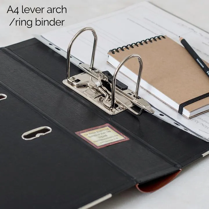 Lever Arch Book File / Ring Binder  - Patterned - Choose Your Colour & Title