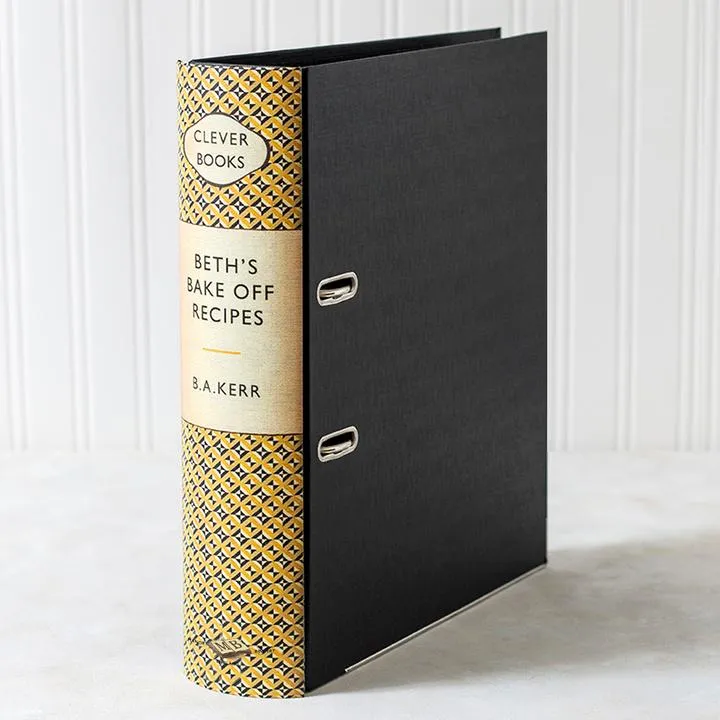 Lever Arch Book File / Ring Binder  - Patterned - Choose Your Colour & Title
