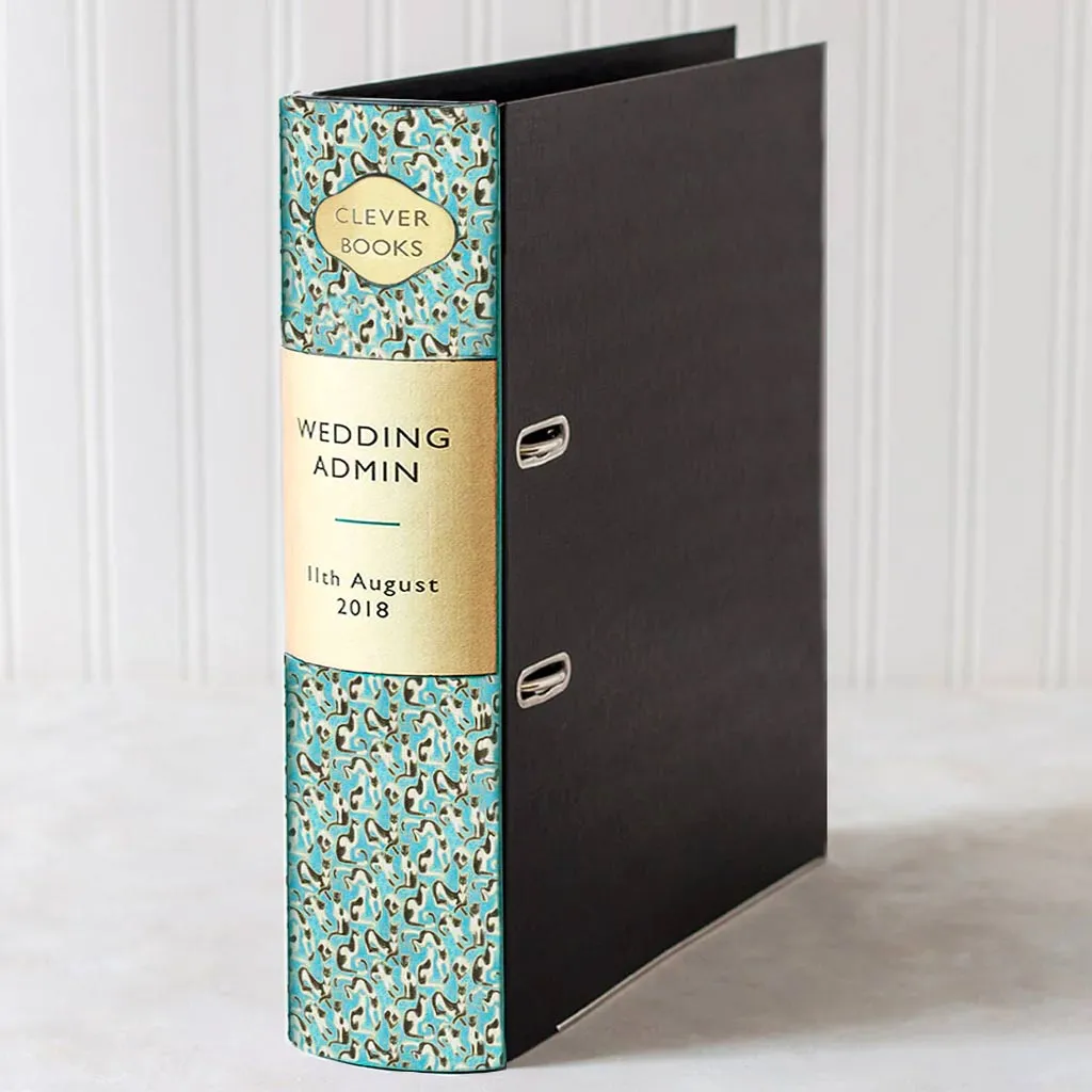 Lever Arch Book File / Ring Binder  - Patterned - Choose Your Colour & Title