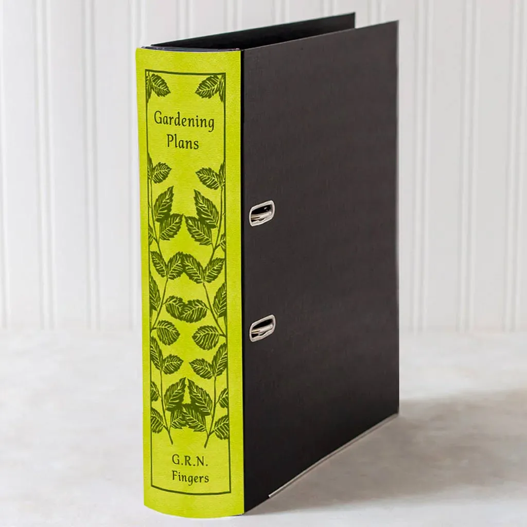 Lever Arch Book File / Ring Binder  - Patterned - Choose Your Colour & Title