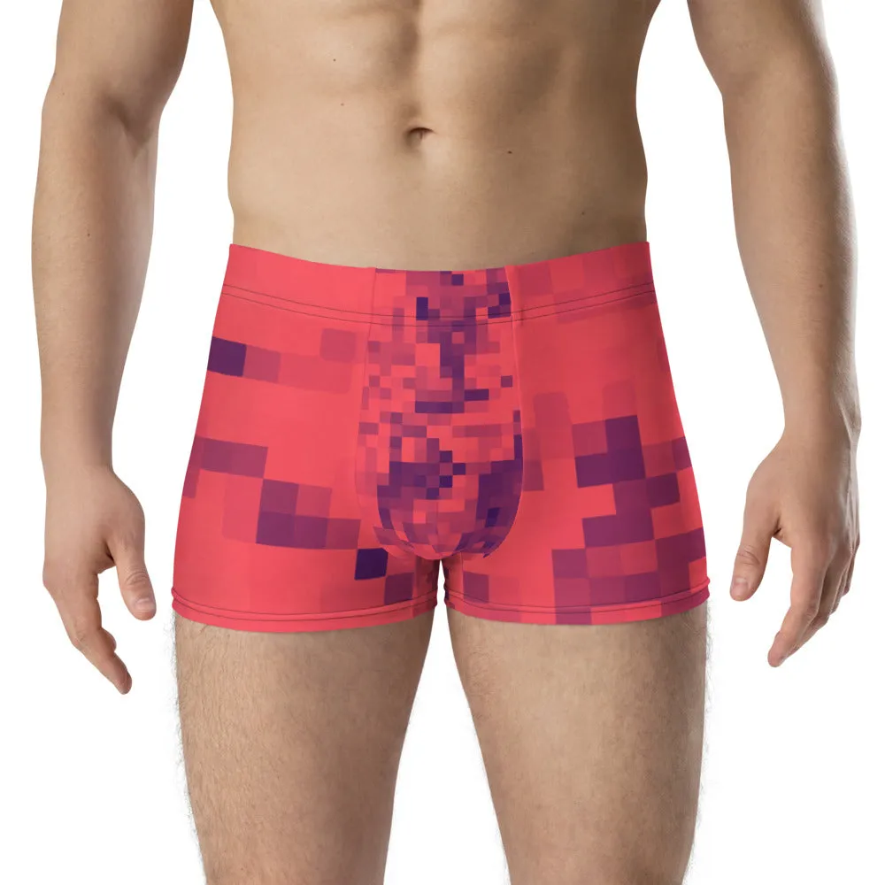 LGBT Mens Boxer Briefs - Red Patterned