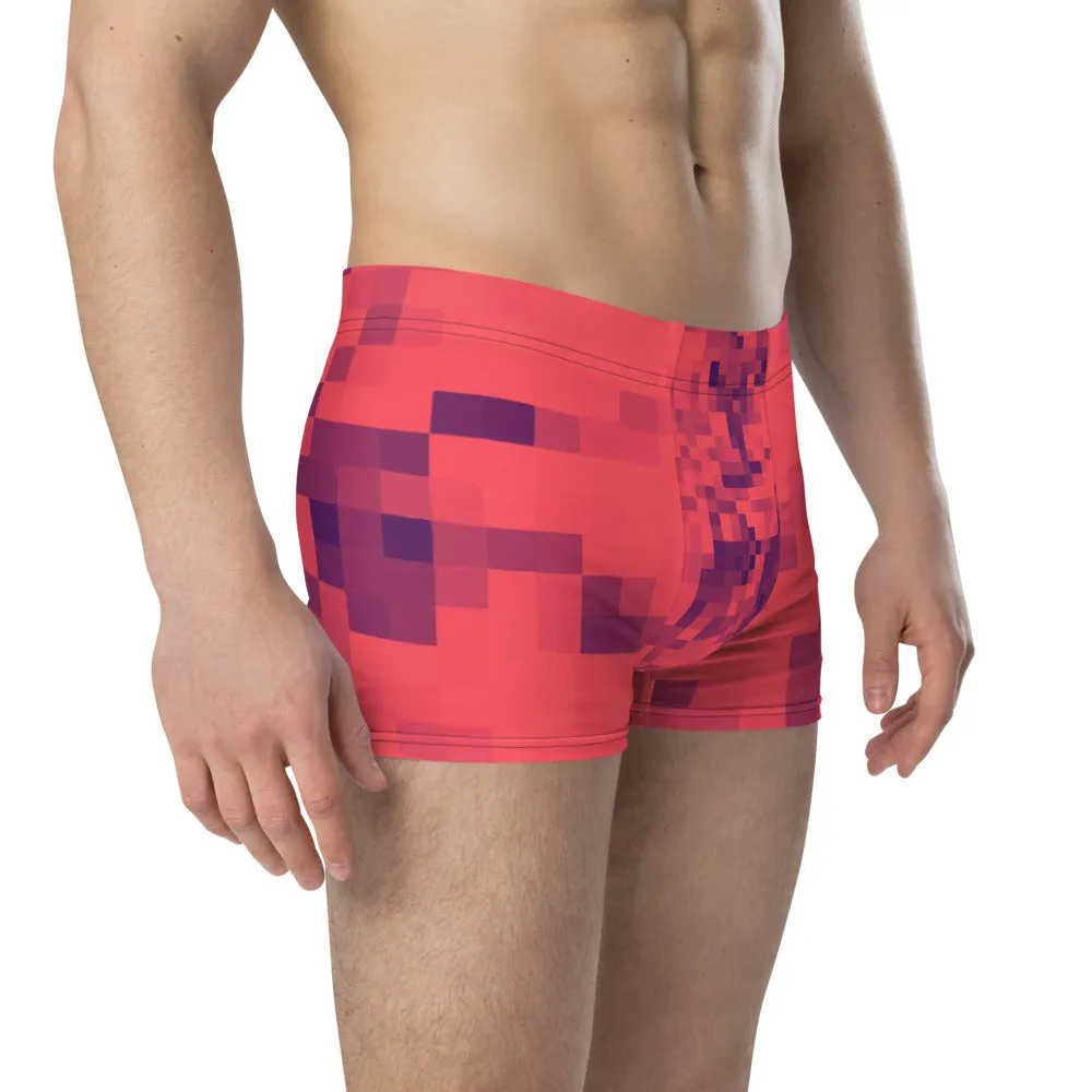 LGBT Mens Boxer Briefs - Red Patterned