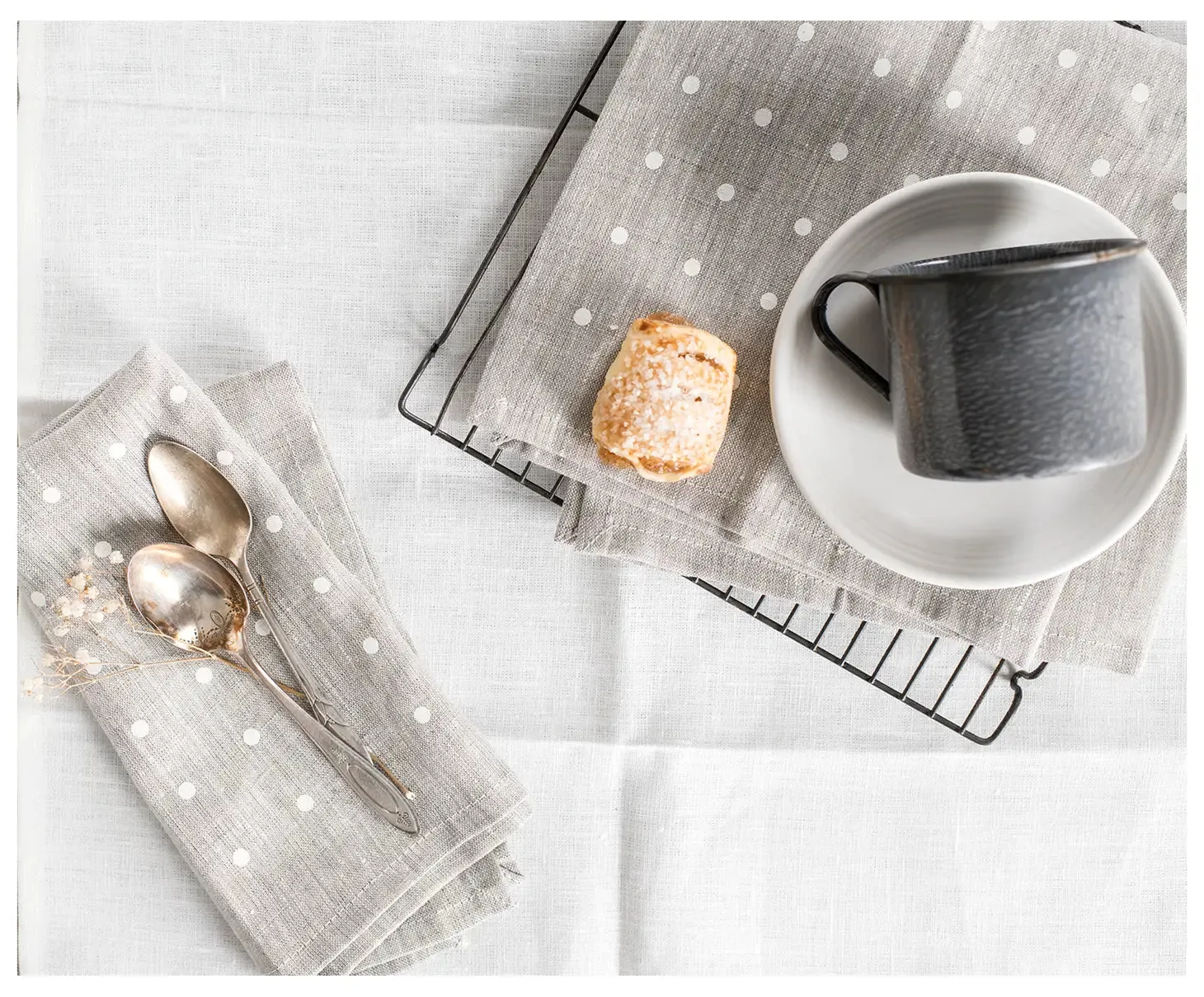 Linen Dot Napkin Set
