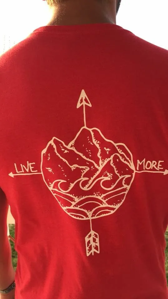 Live More Compass Shirt (Red)