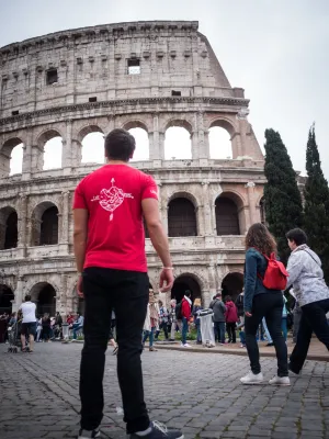 Live More Compass Shirt (Red)