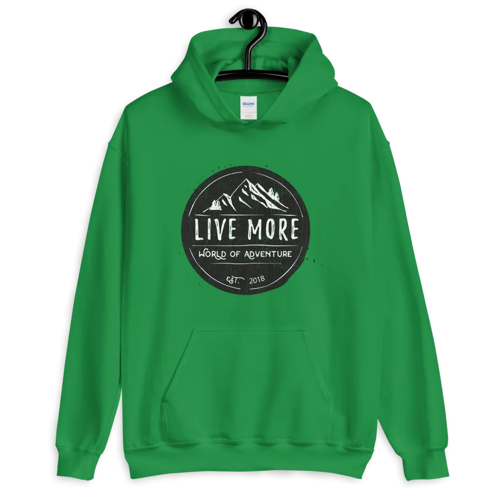 Live More World Of Adventure Unisex Hoodie
