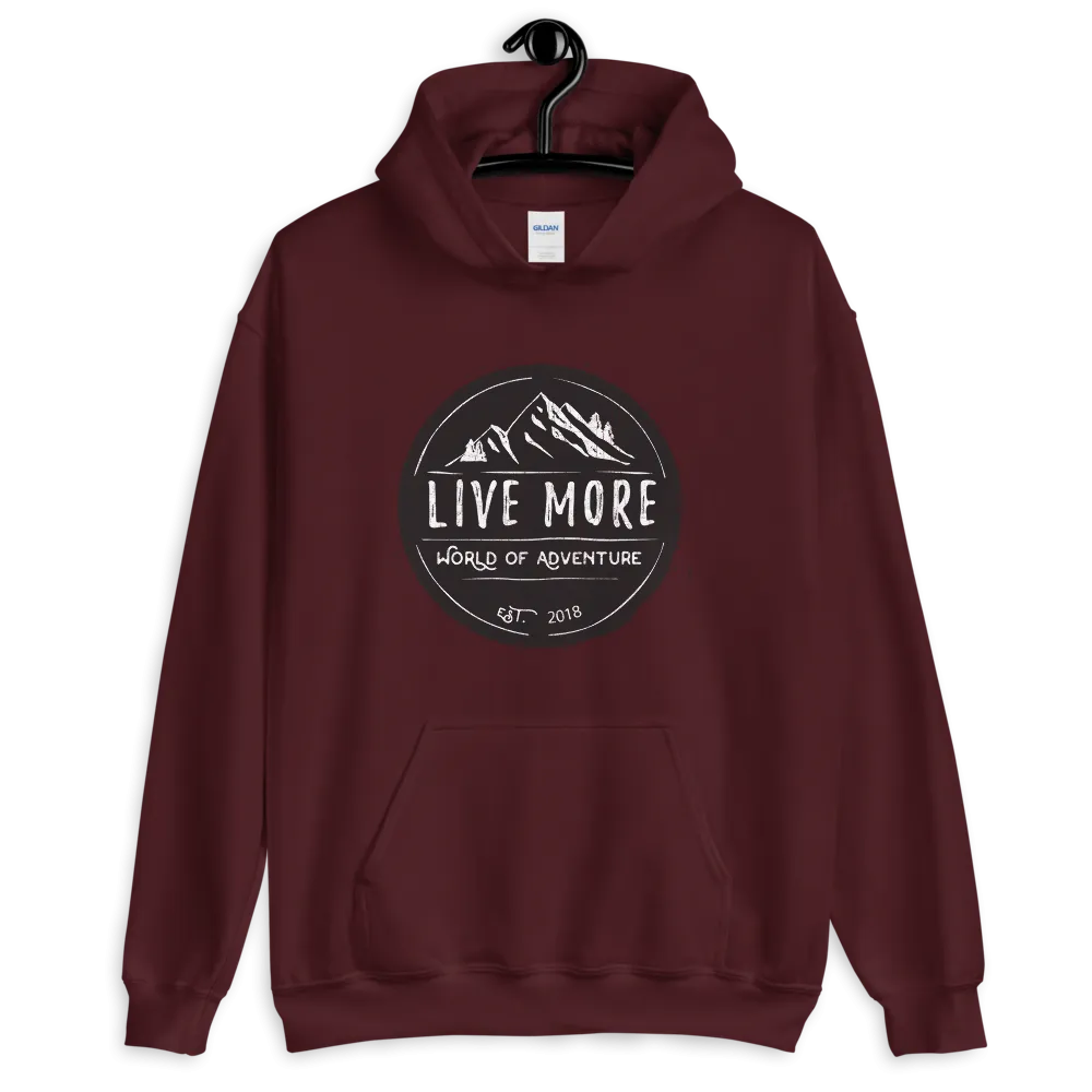 Live More World Of Adventure Unisex Hoodie