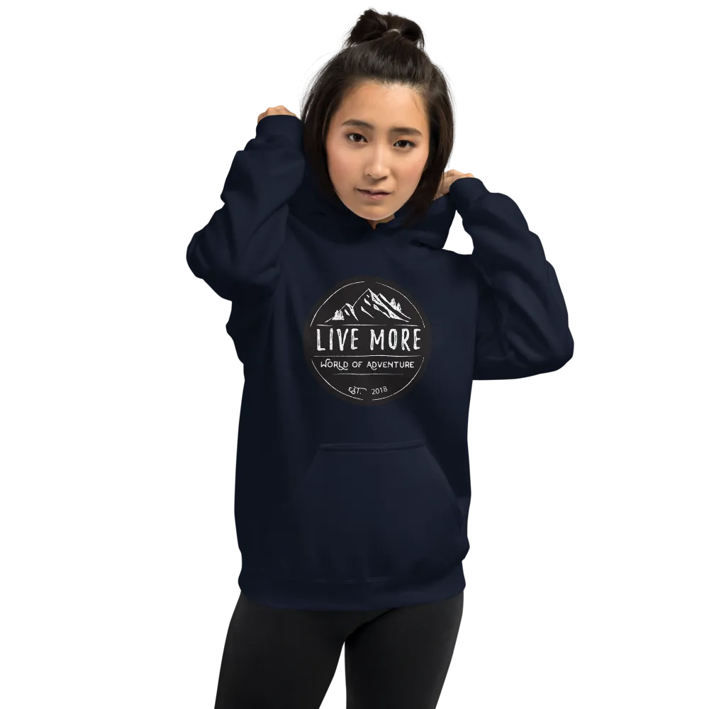 Live More World Of Adventure Unisex Hoodie