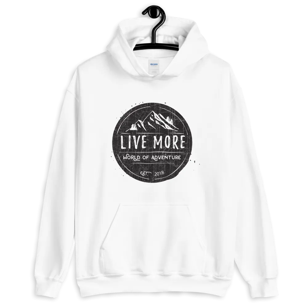 Live More World Of Adventure Unisex Hoodie