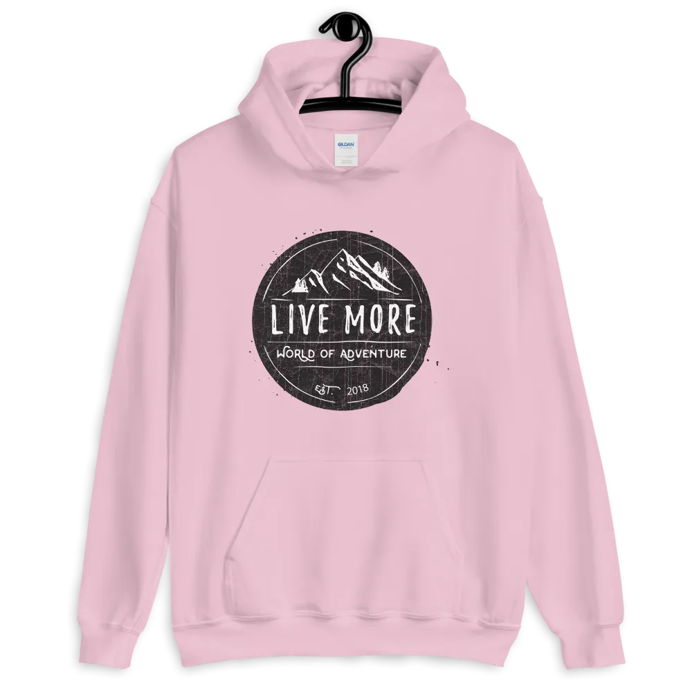 Live More World Of Adventure Unisex Hoodie