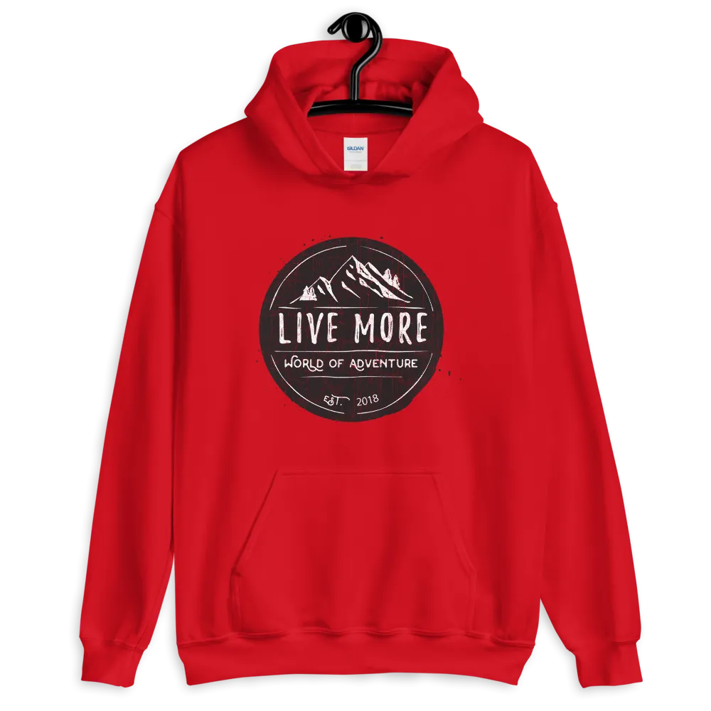 Live More World Of Adventure Unisex Hoodie