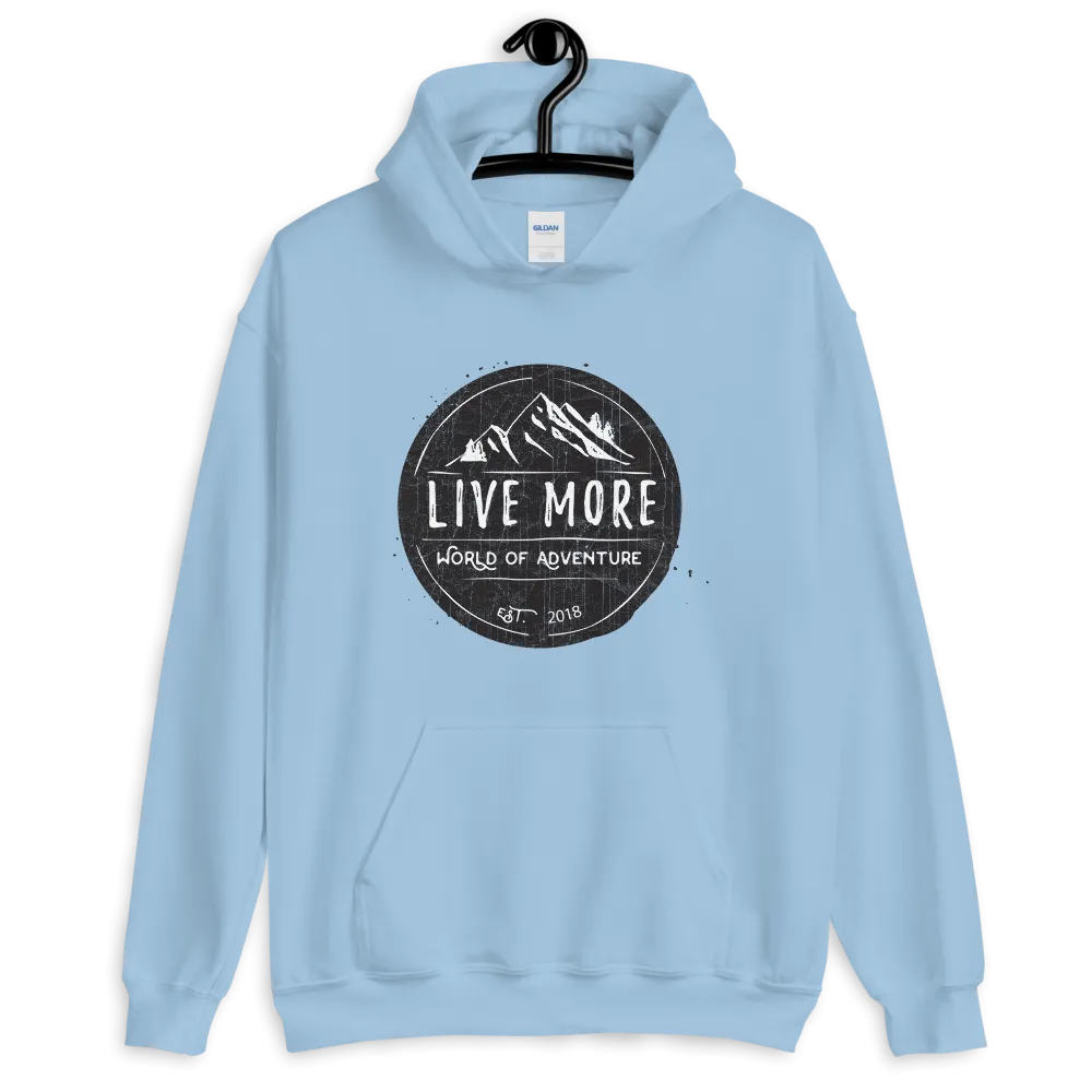 Live More World Of Adventure Unisex Hoodie