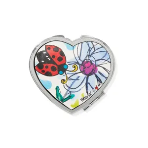Love Tweet II Heart Compact Mirror - E51982