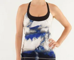 LULULEMON Multi-color Milky Way Patterned Scoop Me Up Tank Top Size 6