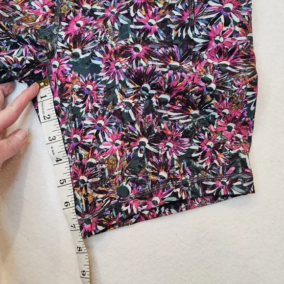 Lululemon Swift Speed High-Rise Short 8&quot; Floral Electric Multi Womens Size 10